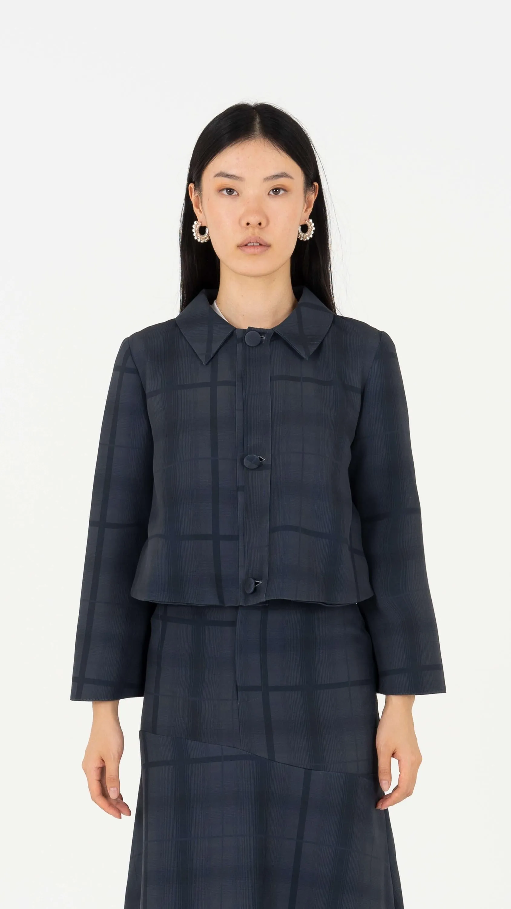 Plaid blue jacket