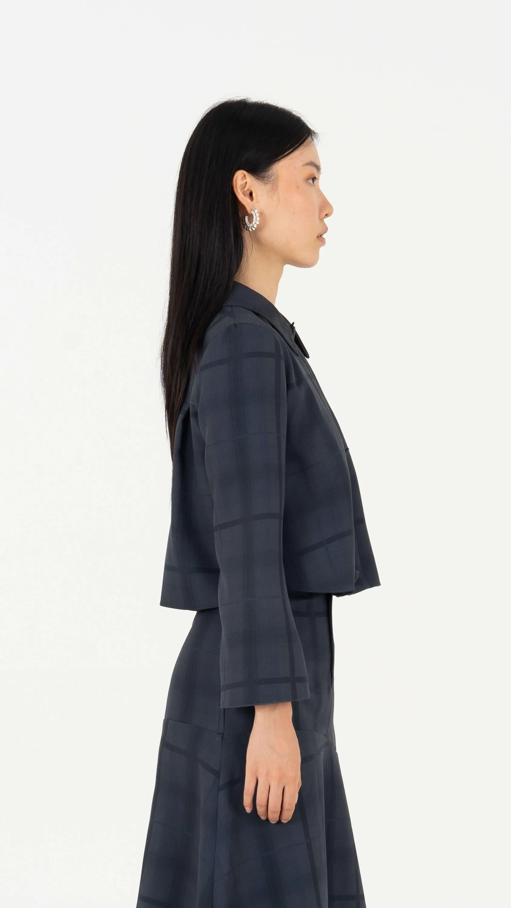 Plaid blue jacket