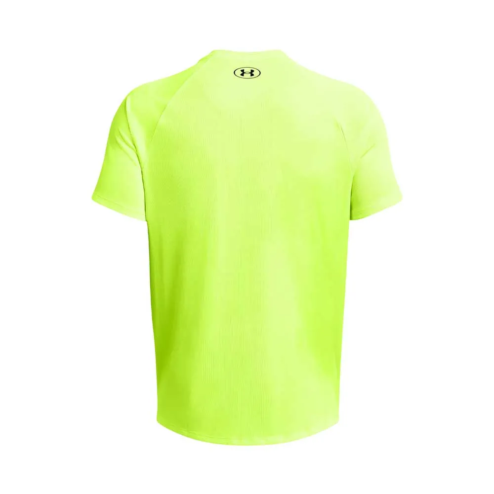 Playera Manga Corta Under Armour para Hombre Tech Textured SS Amarillo