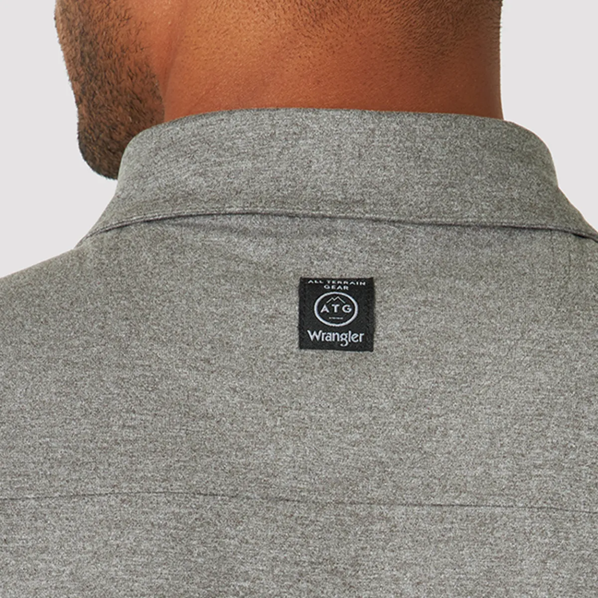 Polera Outdoor Hombre ATG by Wrangler Performance Crew Gris