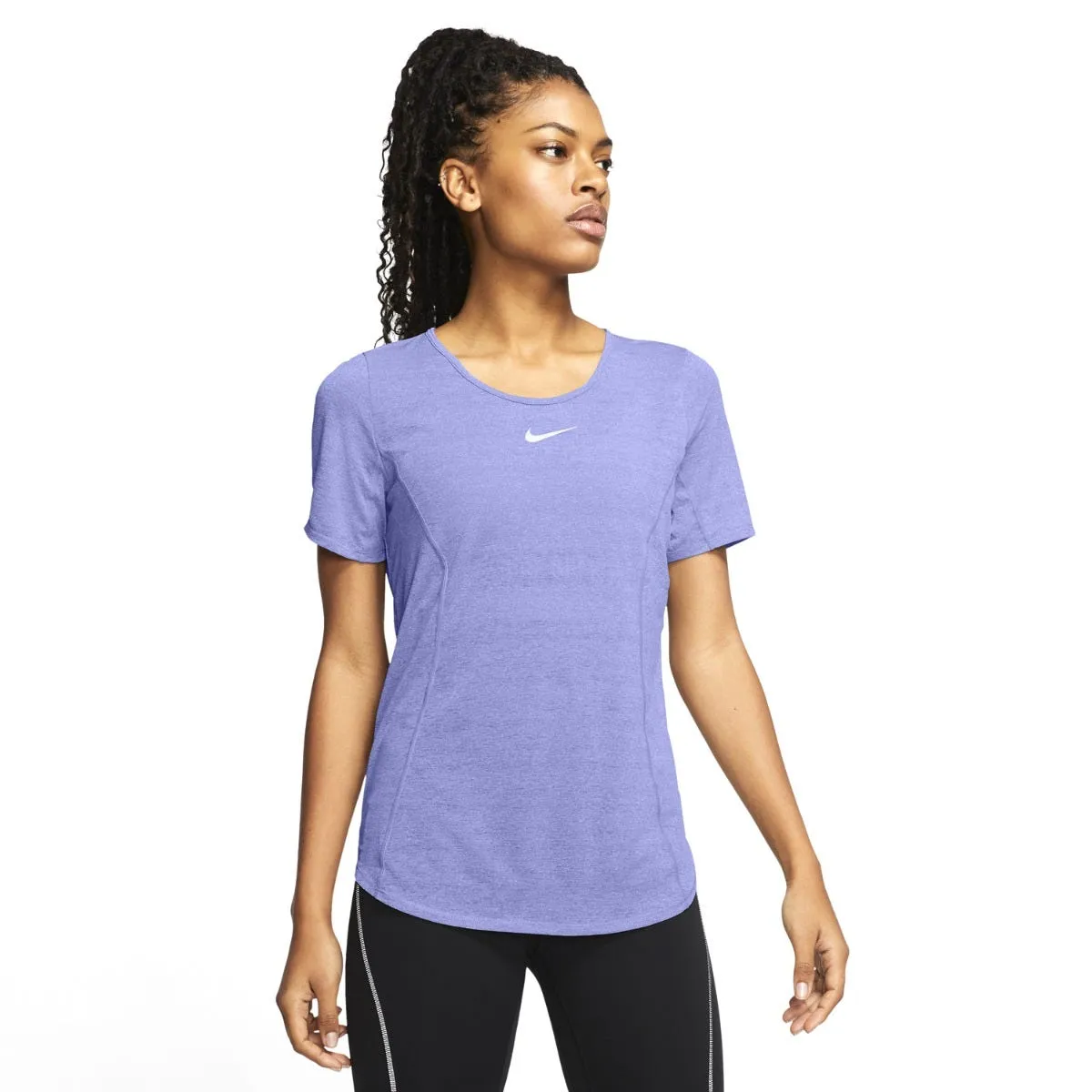 Polera Running Mujer Nike Celeste