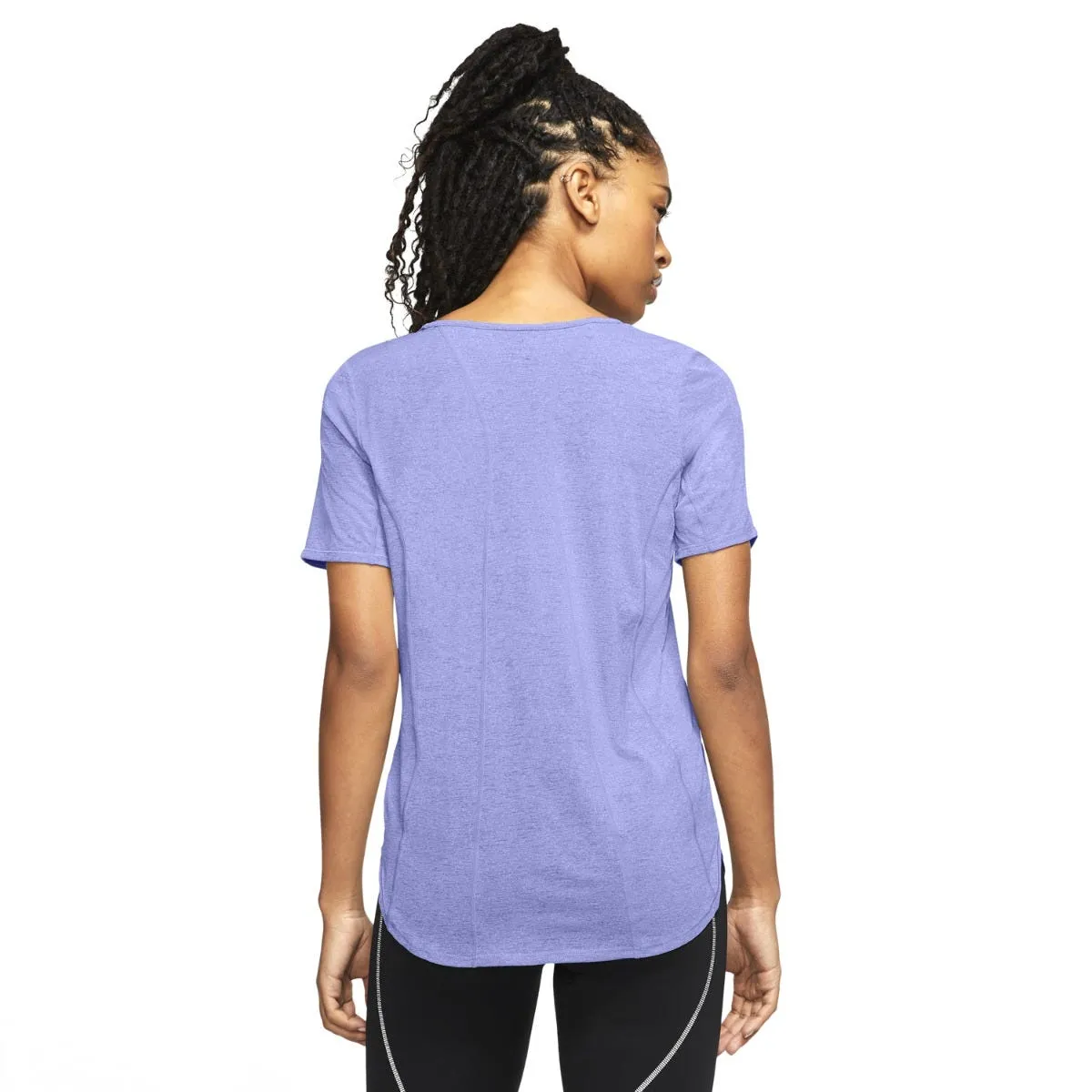 Polera Running Mujer Nike Celeste