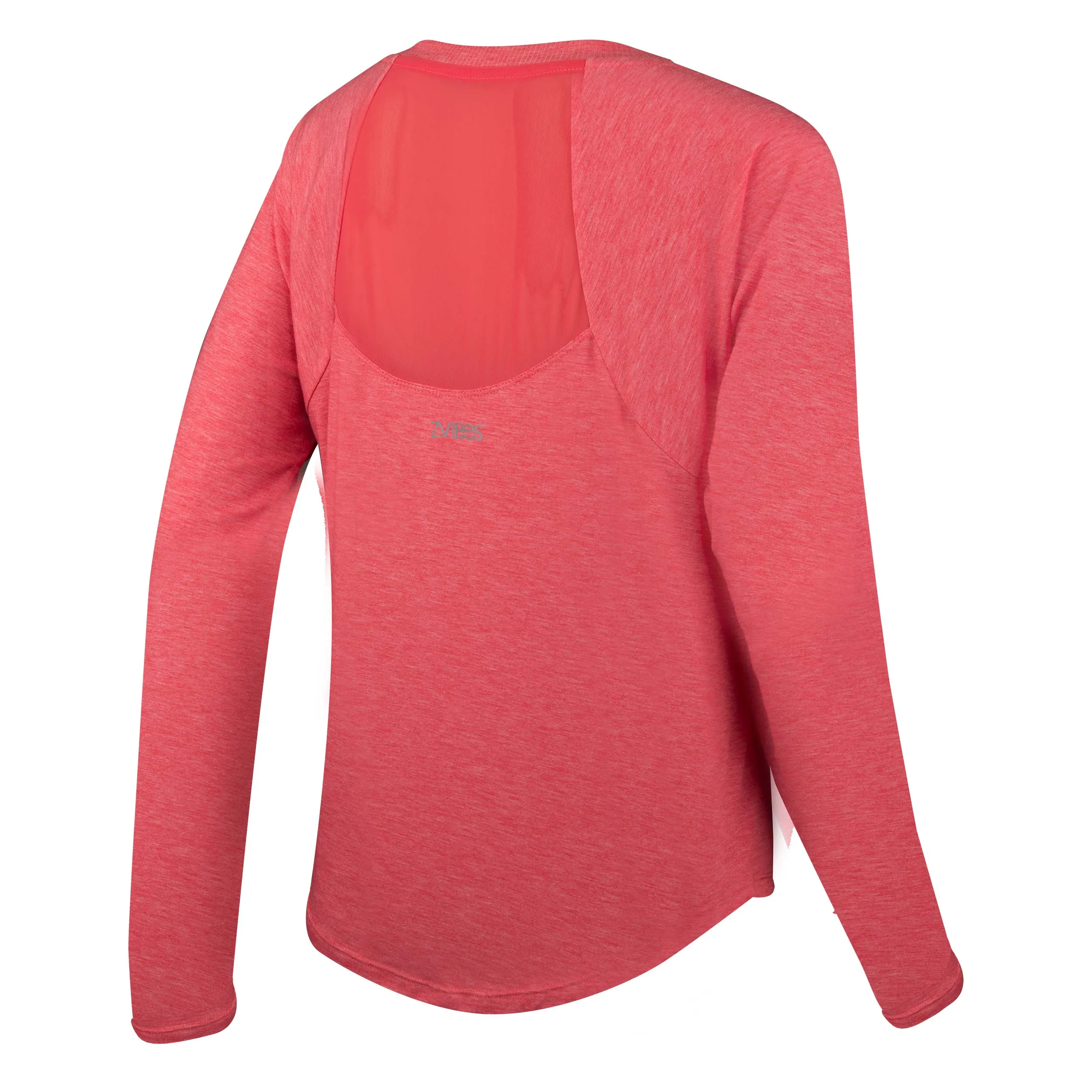 Polera Running Mujer ZVibes Basic Coral