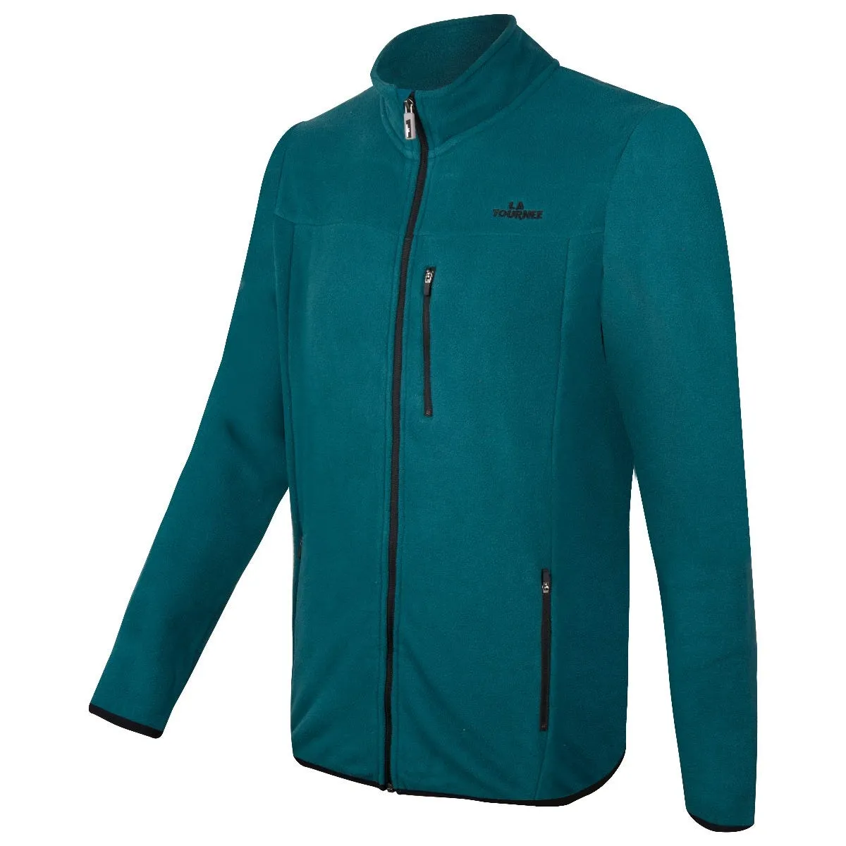 Polerón Polar Outdoor Hombre La Tournee Verde Oscuro