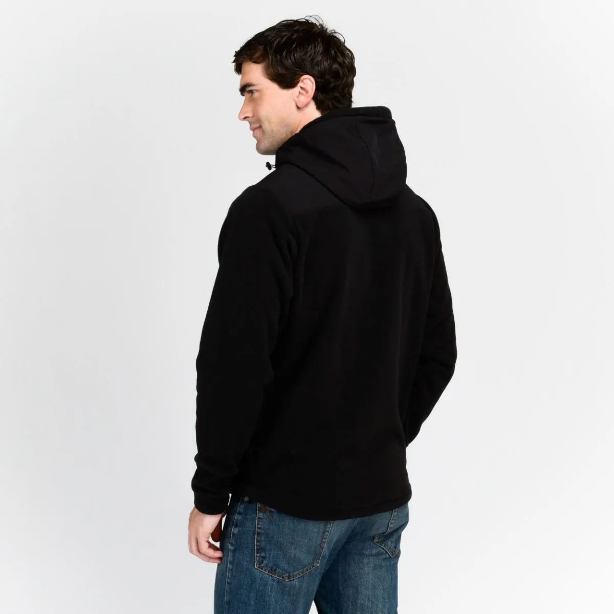 Polerón Polar Outdoor Hombre New Balance Fleece Negro