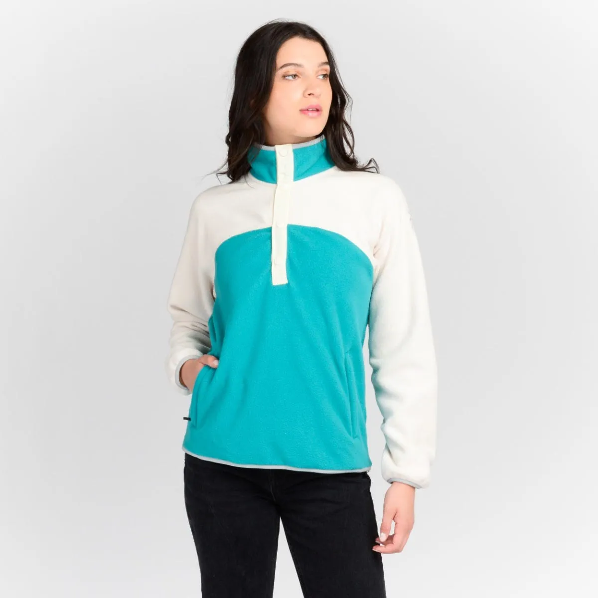 Polerón Polar Outdoor Mujer Spyder Speed Fleece Blanco