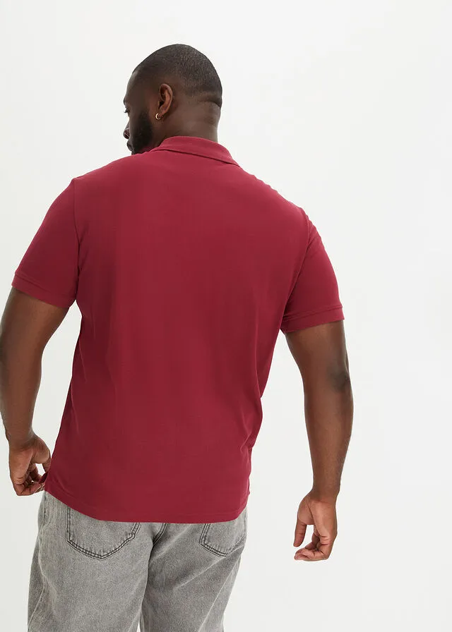Polo de piqué de manga corta índigo