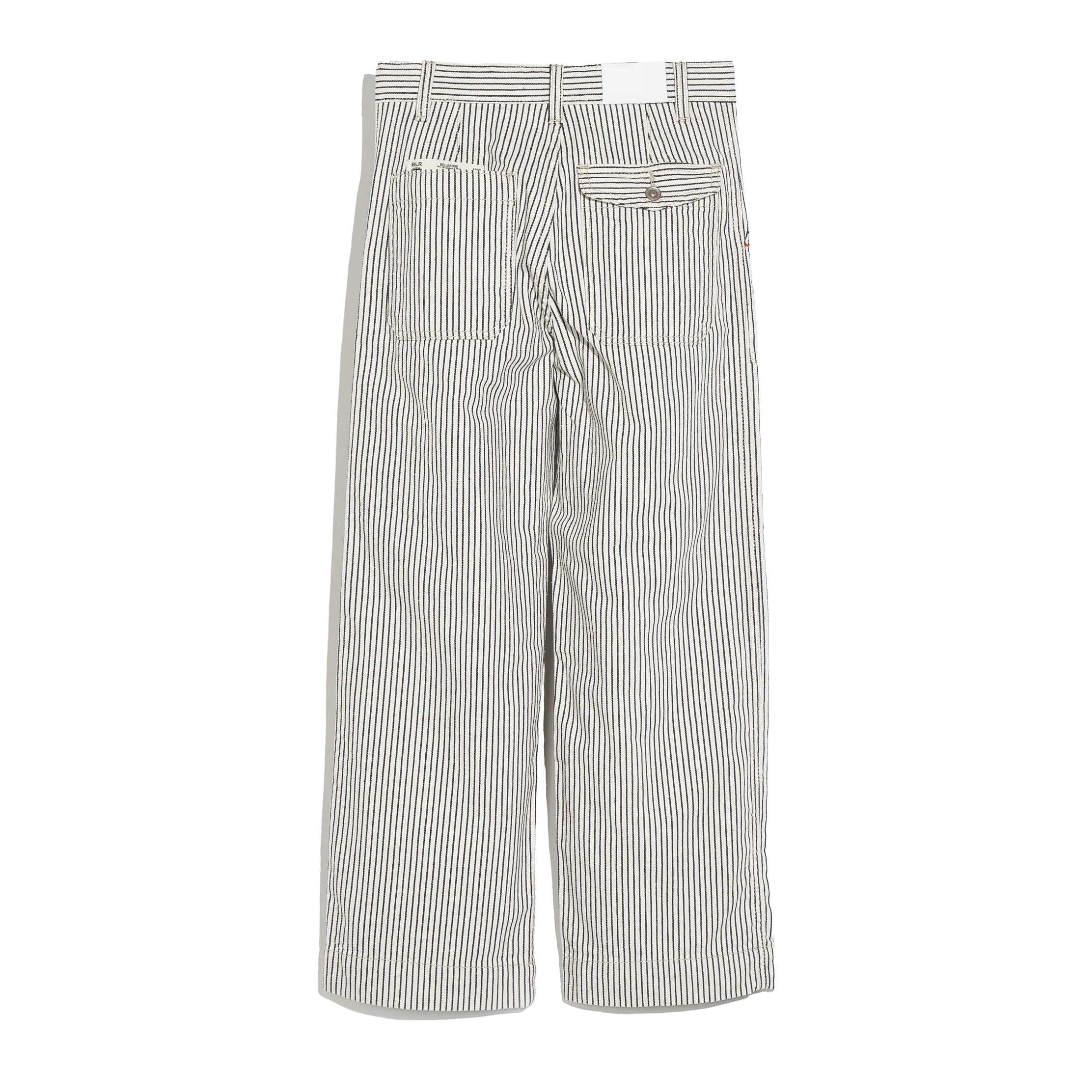 PRISHA  PANTALóN RECTO DE RAYAS EN AZUL