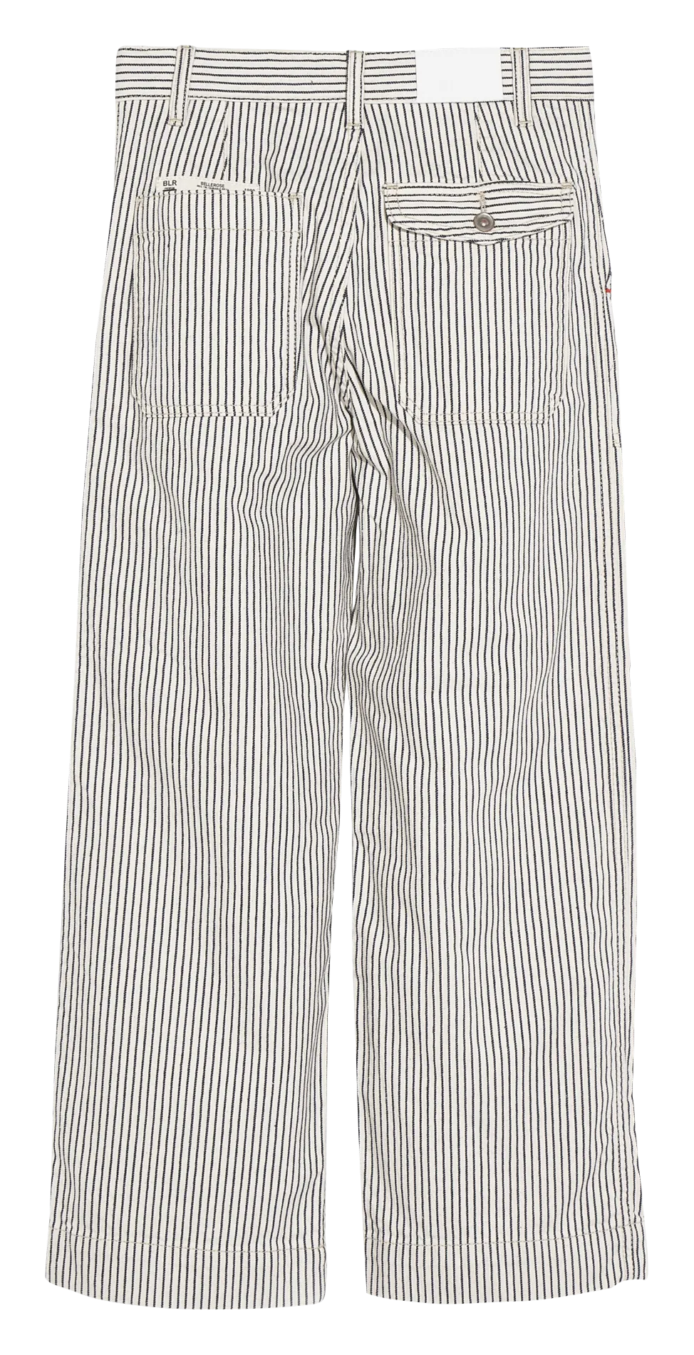 PRISHA  PANTALóN RECTO DE RAYAS EN AZUL