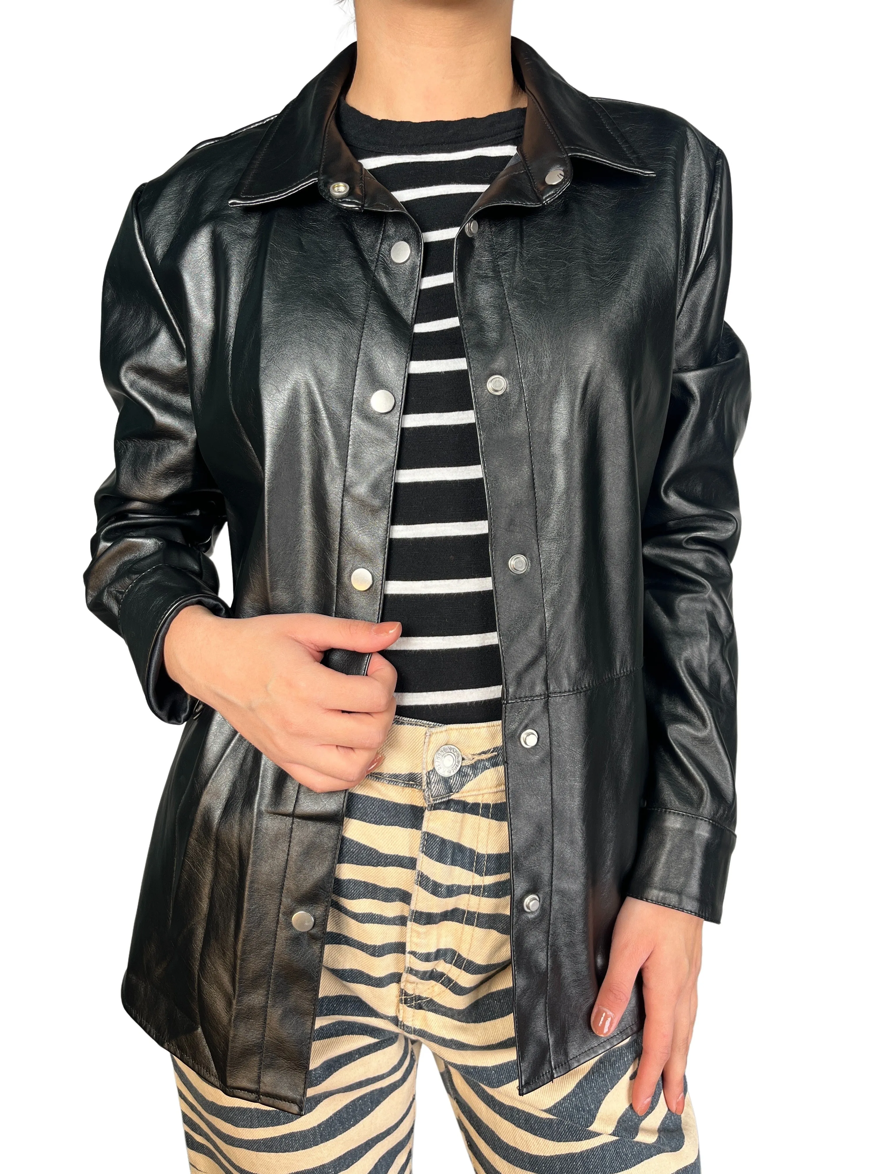 PRÜNE Sobrecamisa Ecocuero