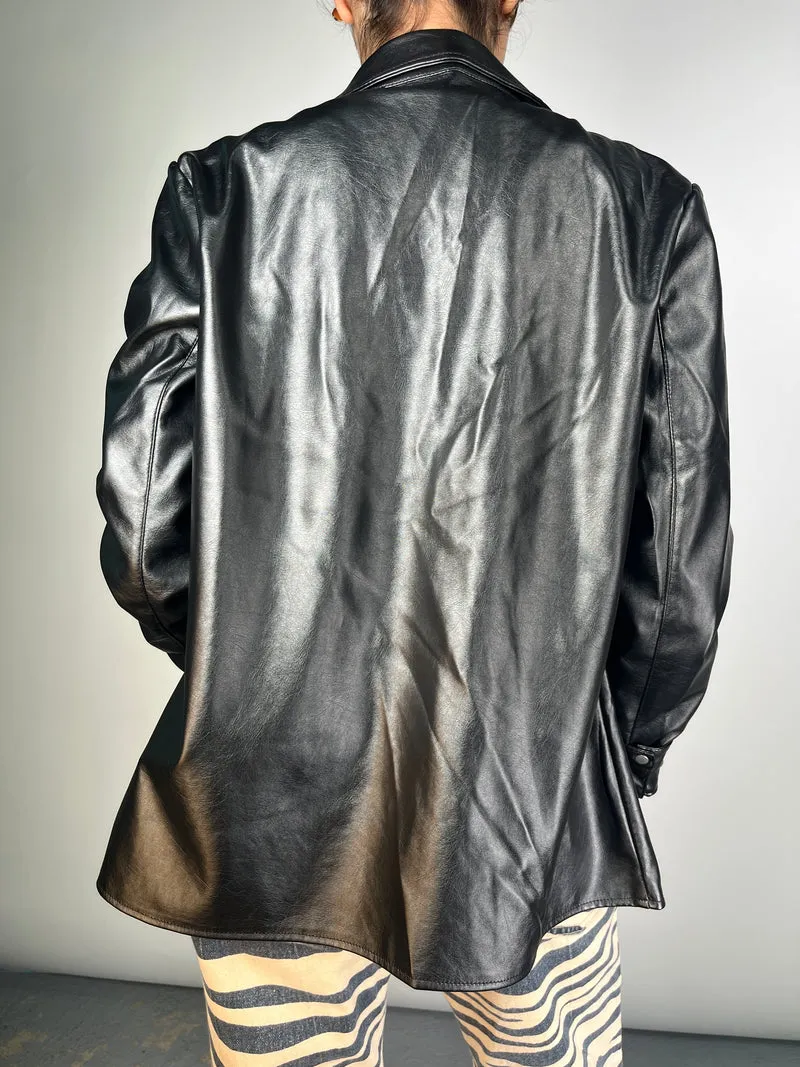 PRÜNE Sobrecamisa Ecocuero