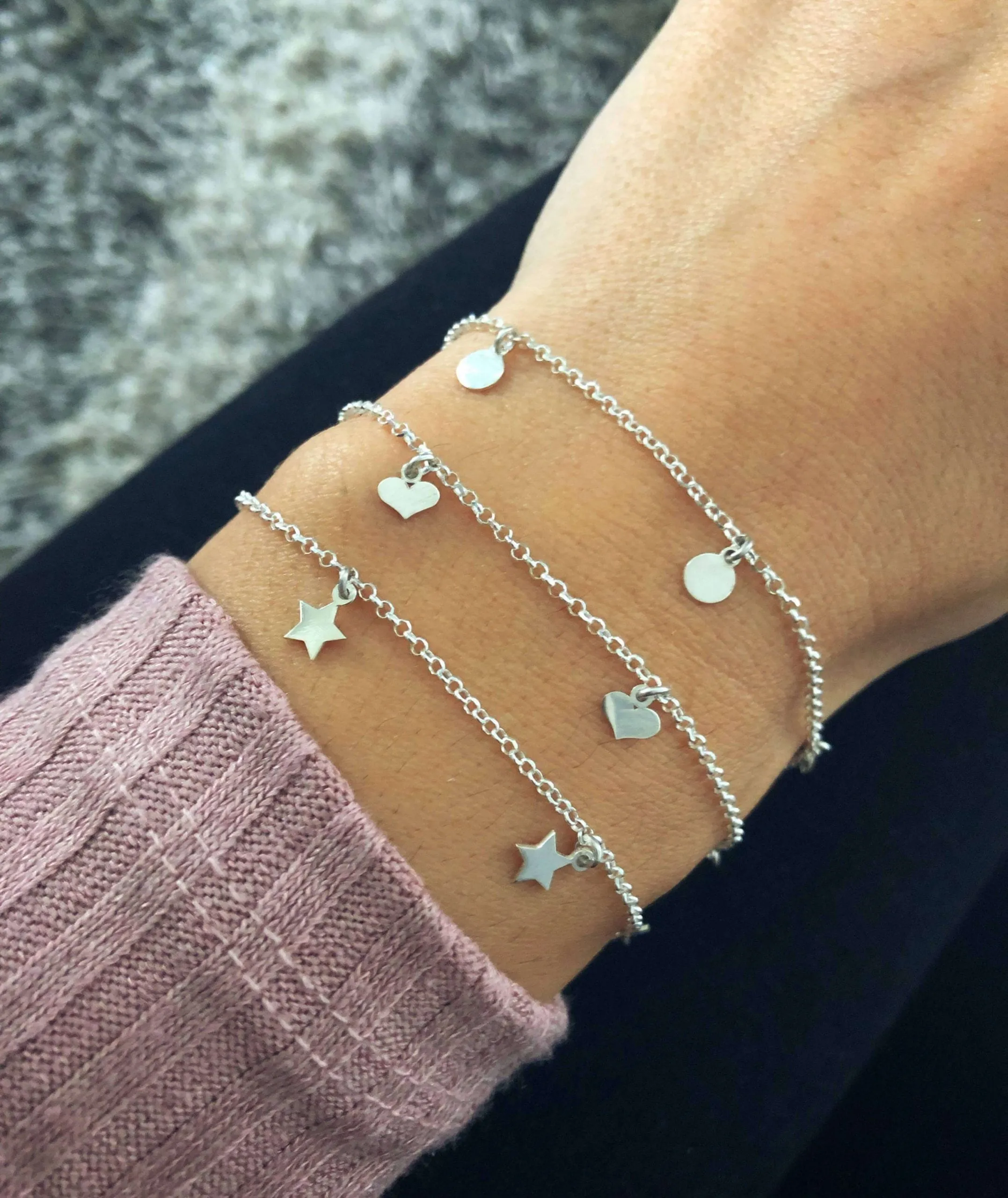 Pulsera Corazones