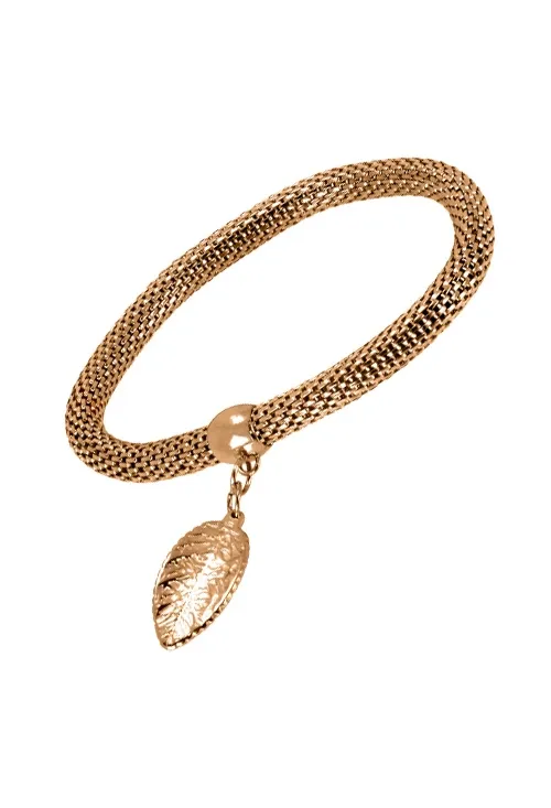 PULSERA DE ACERO CHAPADO EN ORO ROSA 276_A2071R