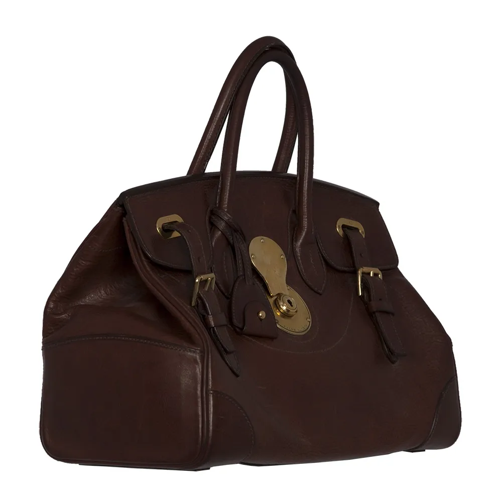 Ralph Lauren Bolso Soft Ricky Marrón 33