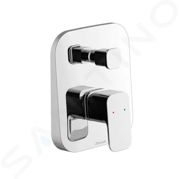 RAVAK 10°  CONJUNTO DE DUCHA CON GRIFO EMPOTRADO, CON CUERPO, 3 CHORROS, CROMO X07S012