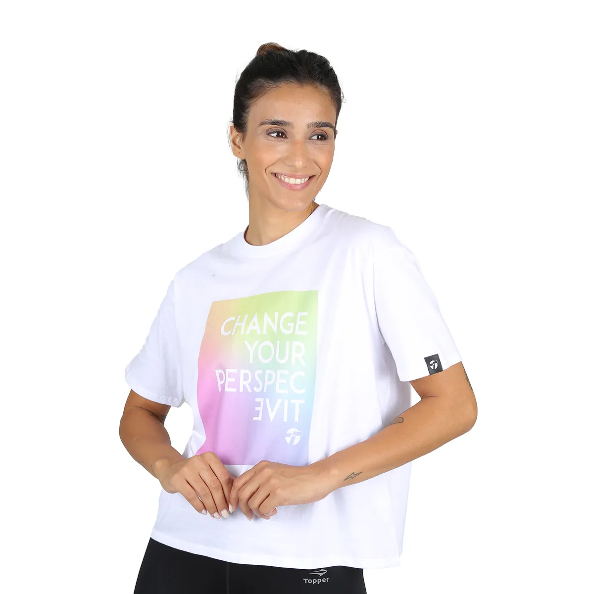 Remera Entrenamiento Topper Gtw Loose Perspective Mujer