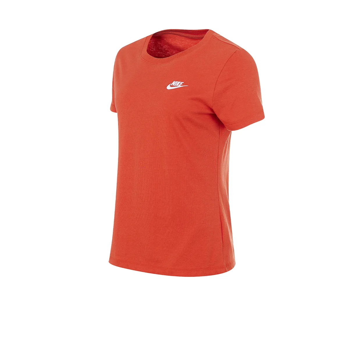 Remera Nike Sportswear Club Mujer Naranja