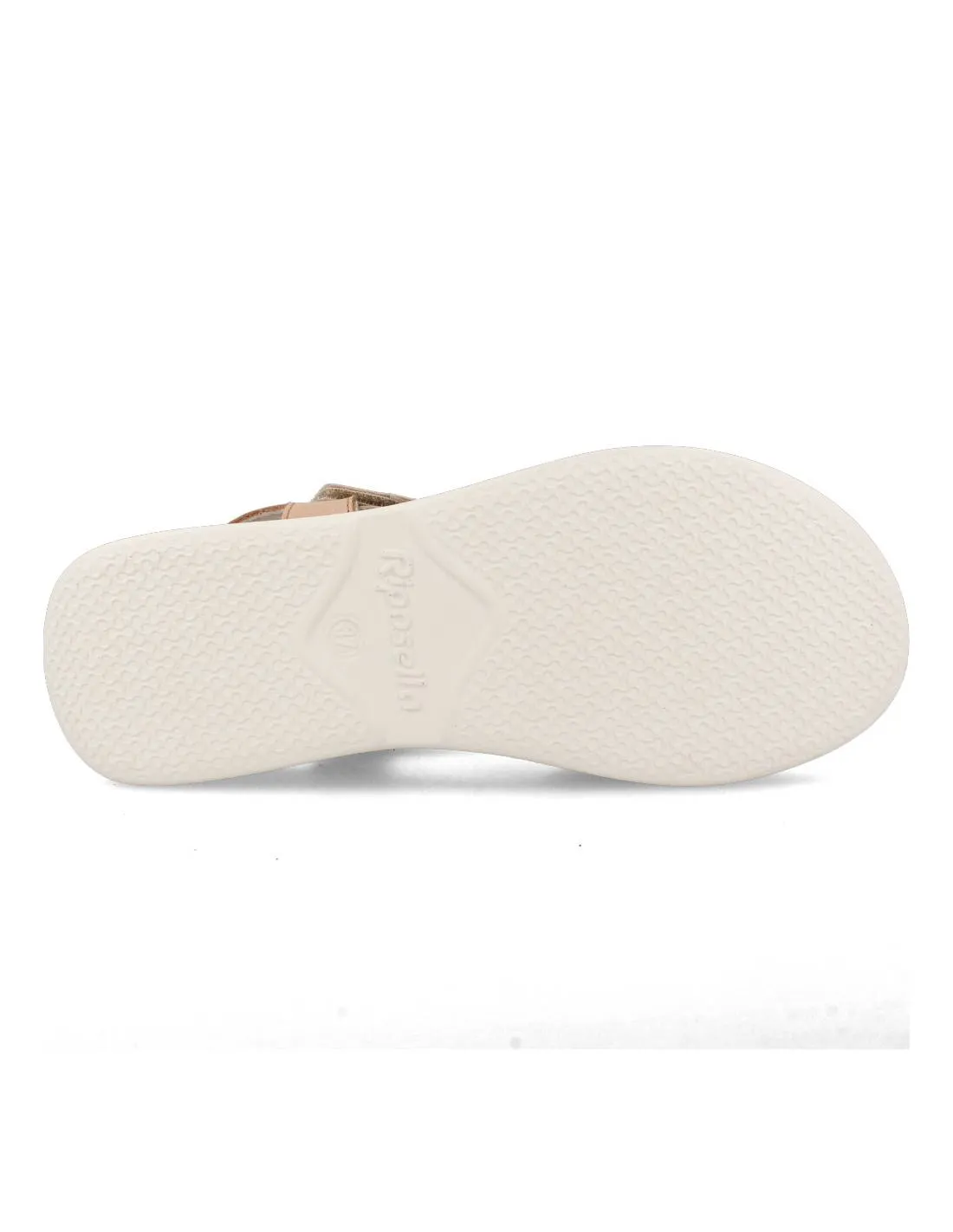 RIPOSELLA  SANDALIA ENTRELAZADO VELCRO NUDE