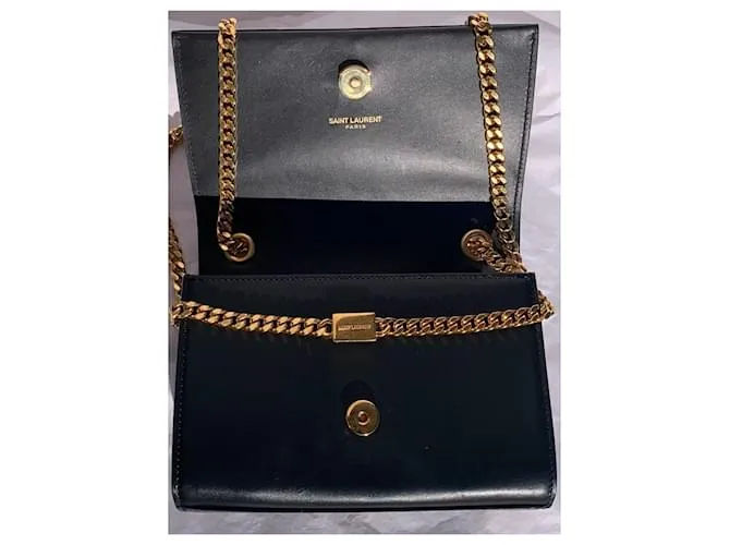 Saint Laurent Borla Kate Monogramme Negro 