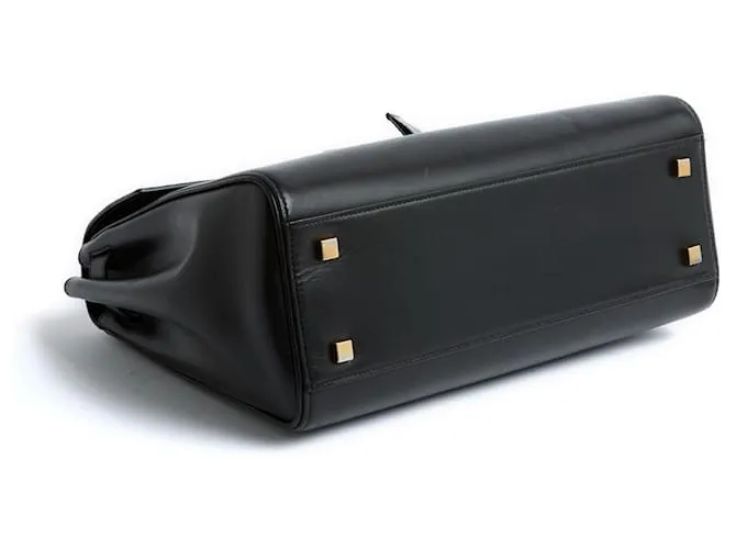 Saint Laurent El cierre impecable de la correa negra MM Negro 