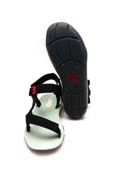 sandalia camper match velcro en negro