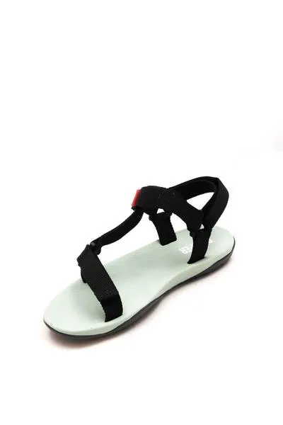 sandalia camper match velcro en negro