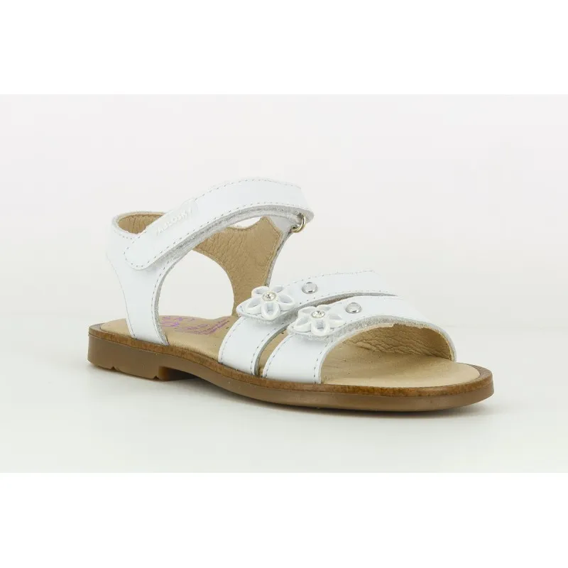 Sandalia Pablosky Florecitas Velcro 481300