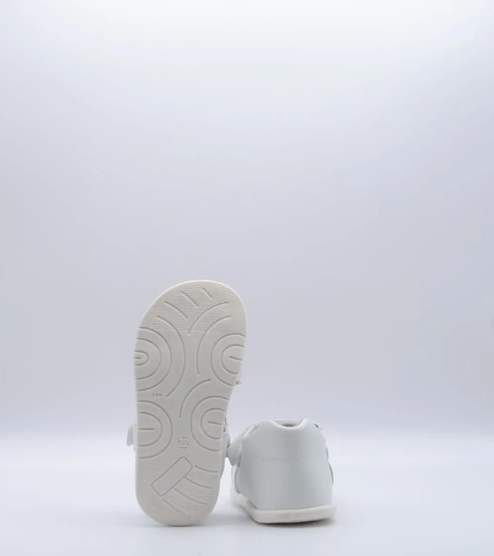 SANDALIA PIRUFLEX NIÑA PIEL BLANCO VELCRO