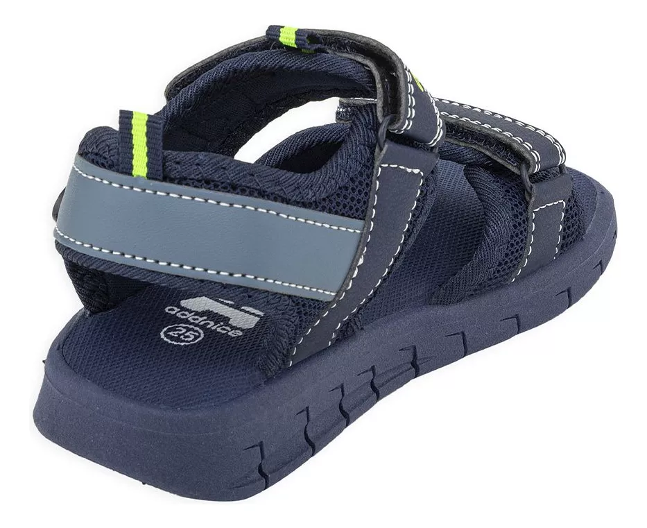 Sandalias Addnice Fiji Con Luces Y Abrojo Niños Goma