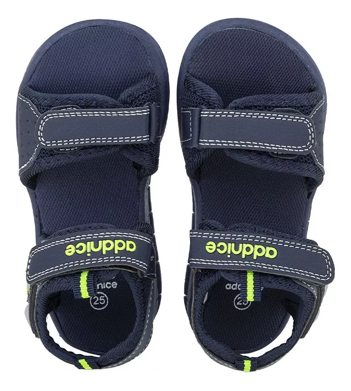 Sandalias Addnice Fiji Con Luces Y Abrojo Niños Goma