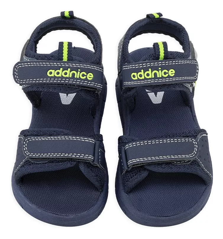 Sandalias Addnice Fiji Con Luces Y Abrojo Niños Goma