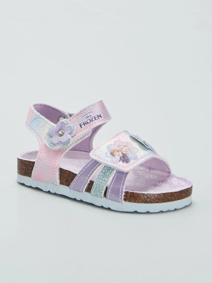 SANDALIAS CON VELCROS 'FROZEN'  ROSA