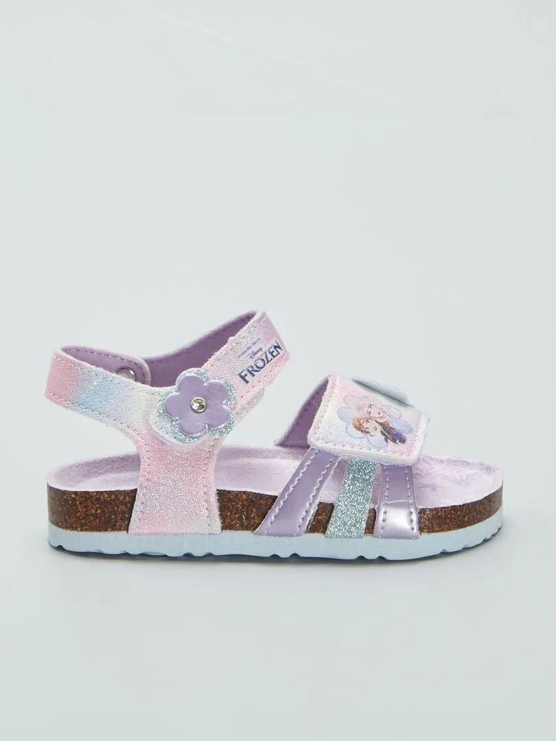 SANDALIAS CON VELCROS 'FROZEN'  ROSA