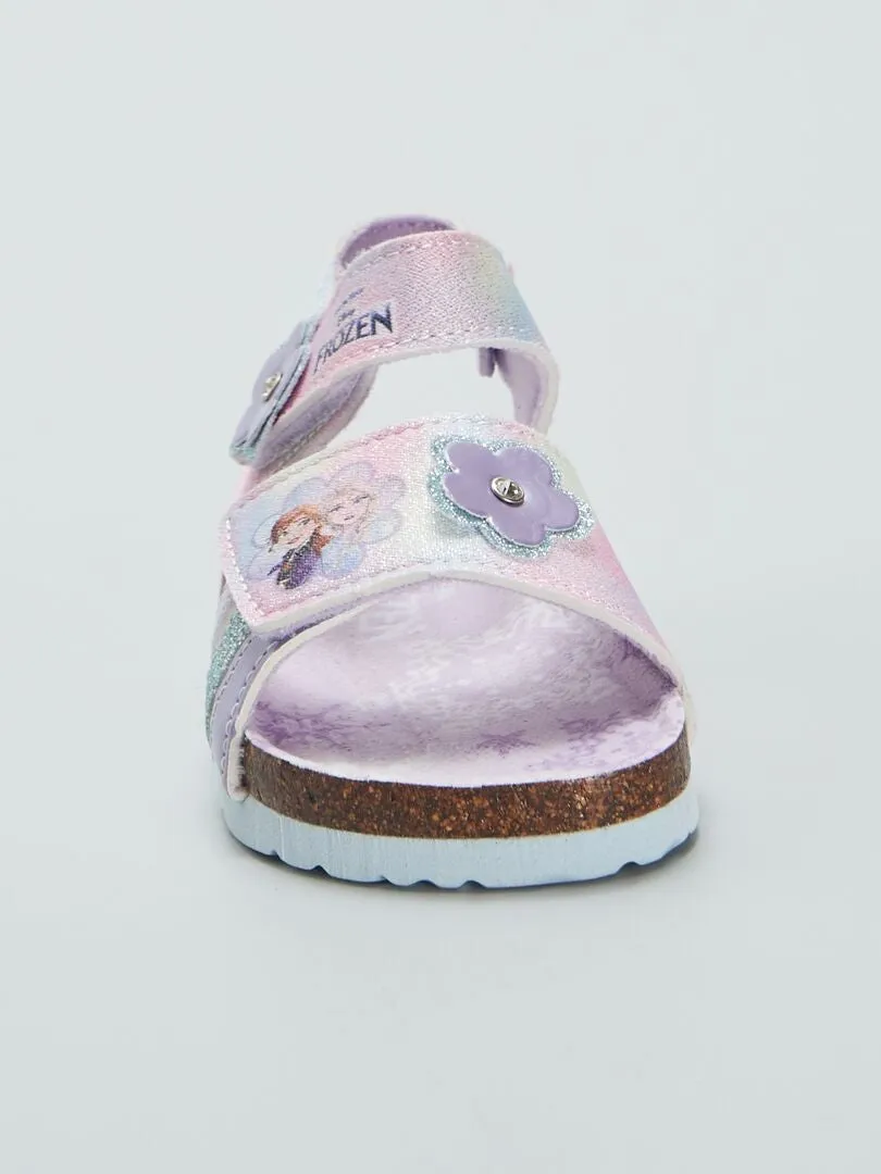 SANDALIAS CON VELCROS 'FROZEN'  ROSA