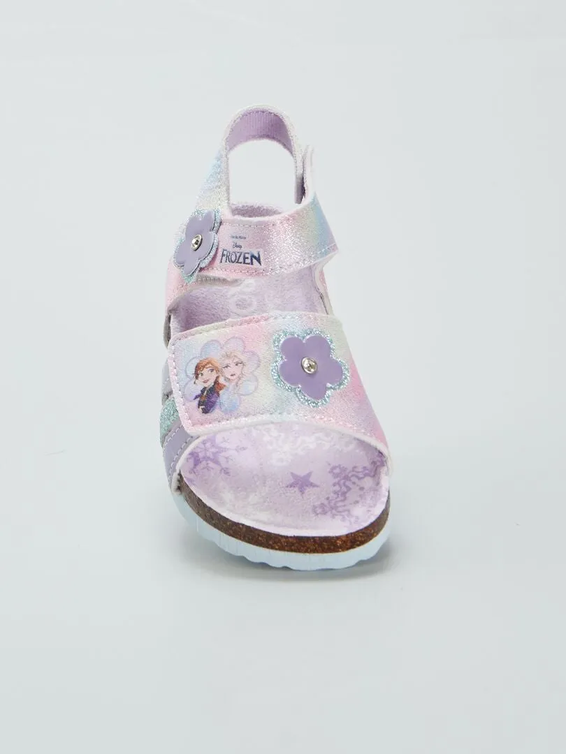 SANDALIAS CON VELCROS 'FROZEN'  ROSA