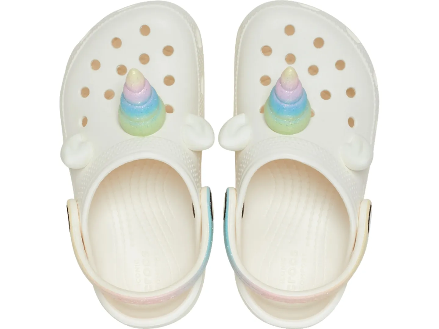 Sandalias Crocs Rainbow Unicorn Para Niña