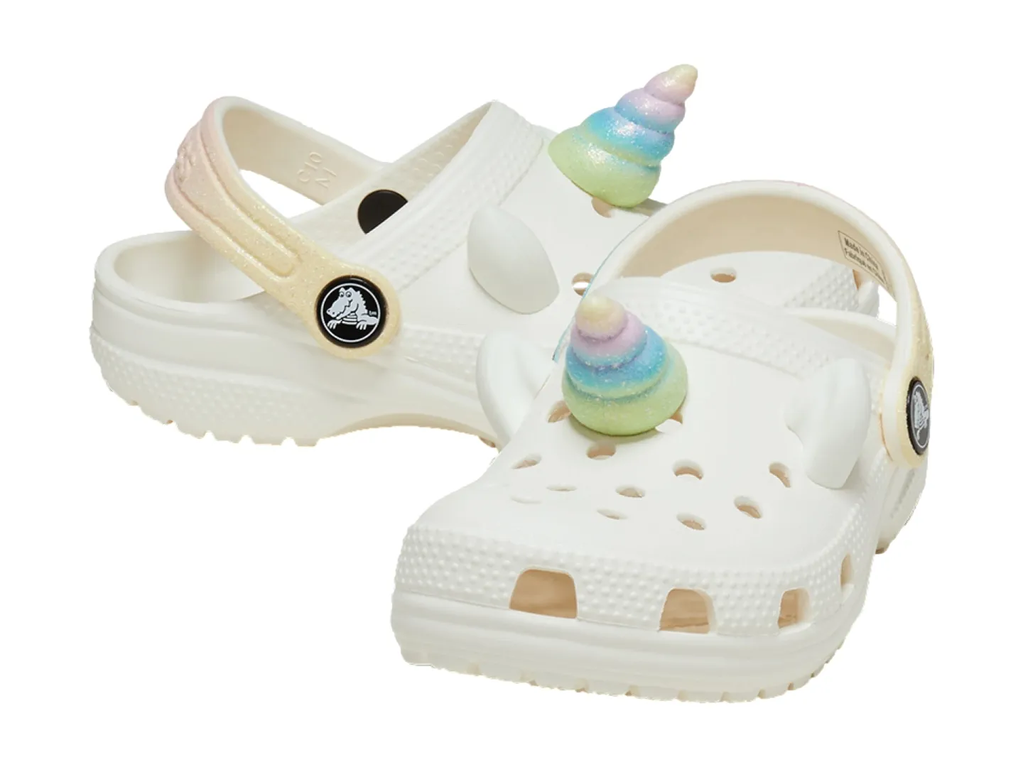 Sandalias Crocs Rainbow Unicorn Para Niña