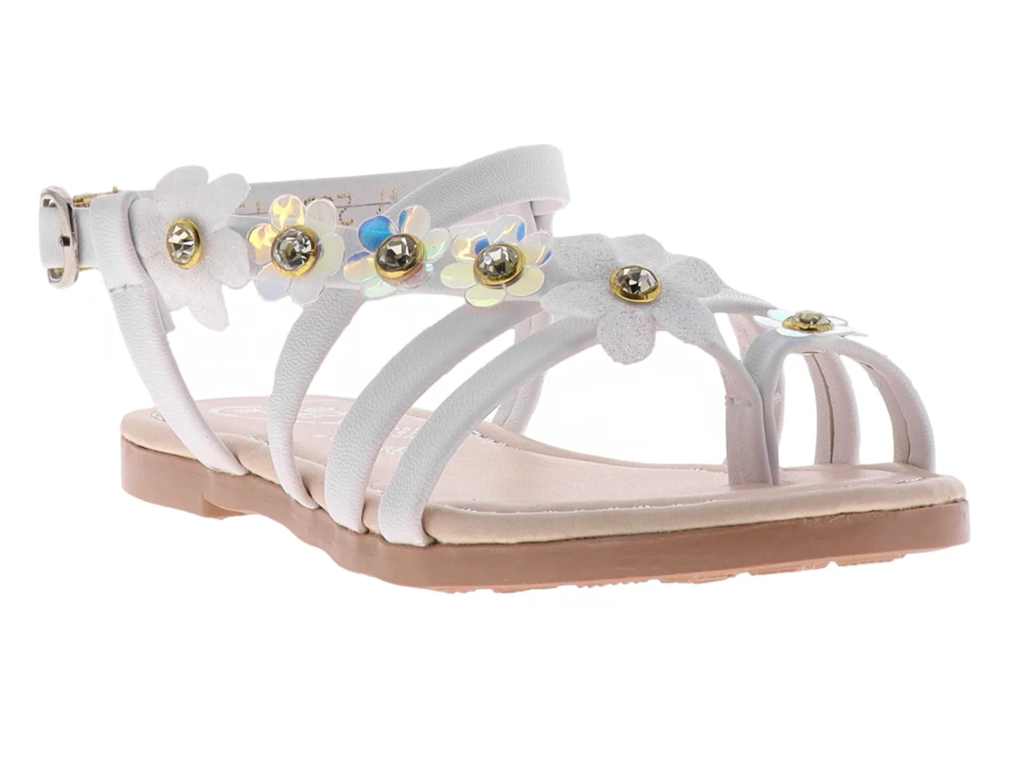 Sandalias Kassandra 2056 Blanco Para Niña