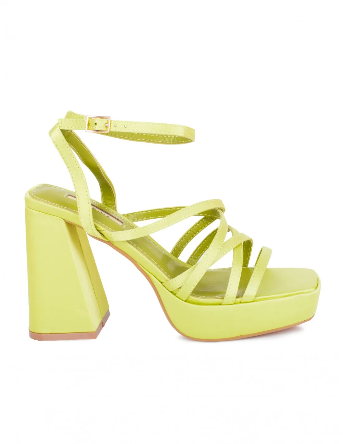 Sandalias Plataforma Tiras Lima