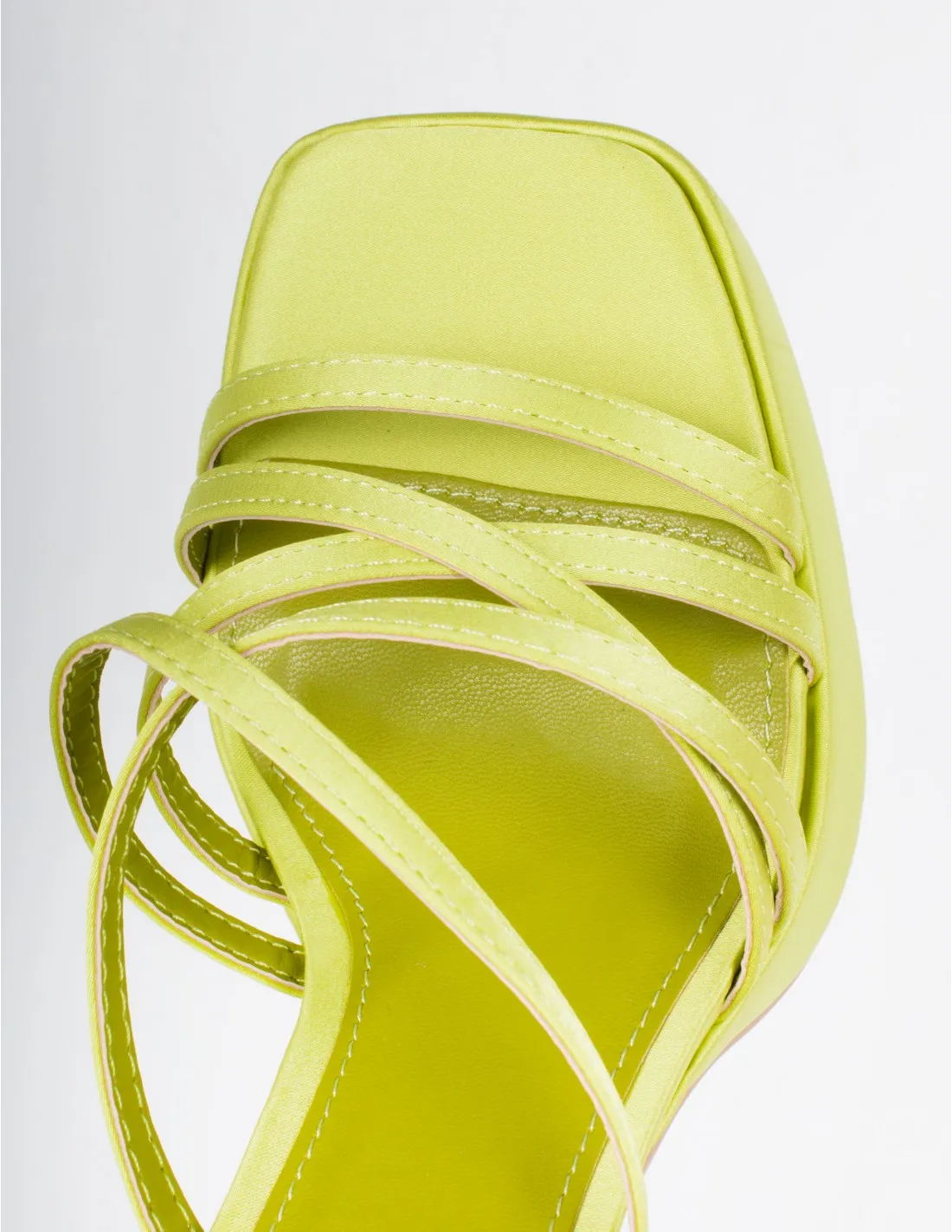 Sandalias Plataforma Tiras Lima