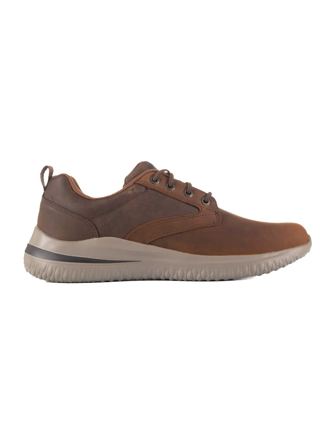 SKECHERS  ZAPATOS MARRóN OSCURO DELSON 3.0 GLAVINE 210661 HOMBRE