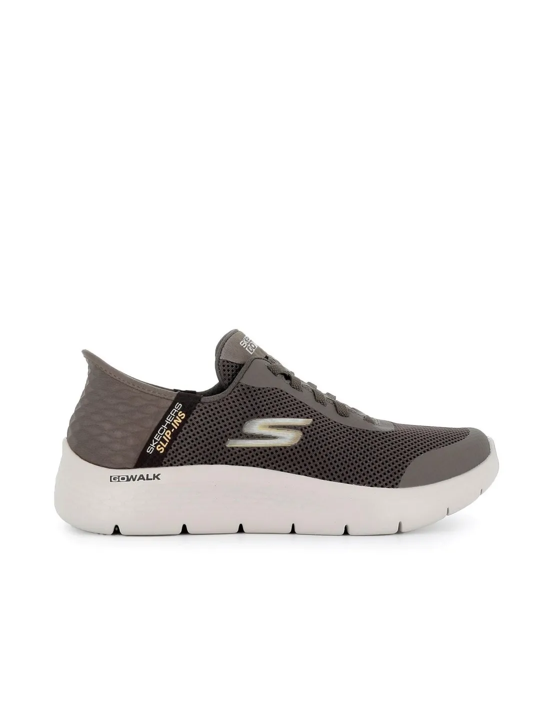 Sneakers casuales manos libres para hombre marrón Skechers