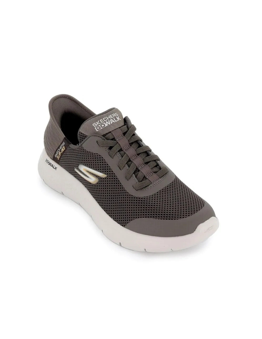 Sneakers casuales manos libres para hombre marrón Skechers