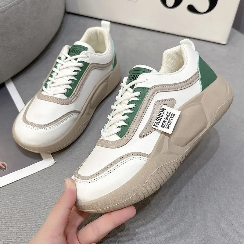 Soft Sole White para mujeres 2024 Nuevo entrenamiento alemán Instagram versátiles de mesa de moda casual versátiles