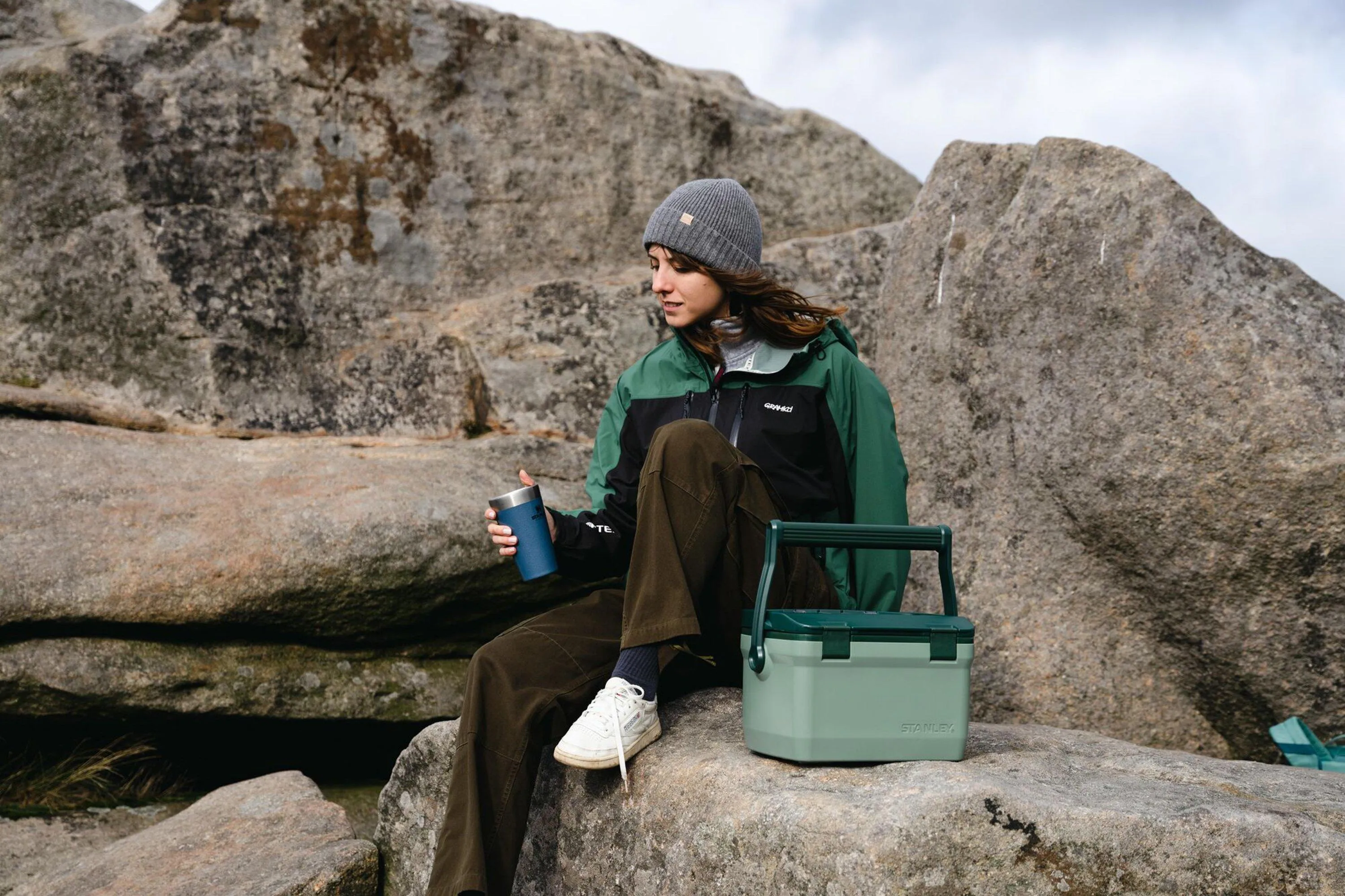 Stanley Easy Carry Outdoor Cooler, caja fría, 15.1L, verde