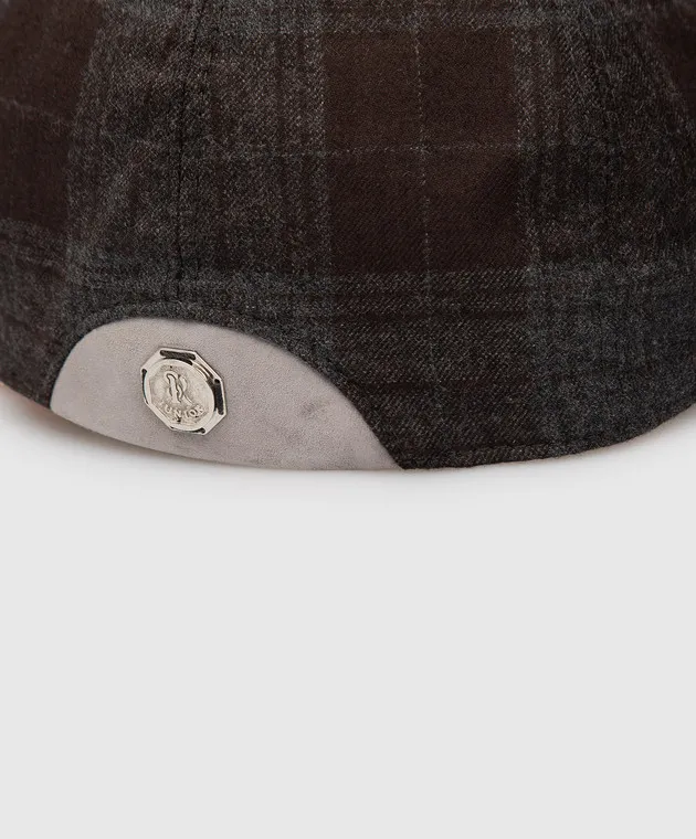 Stefano Ricci Children's plaid wool cap