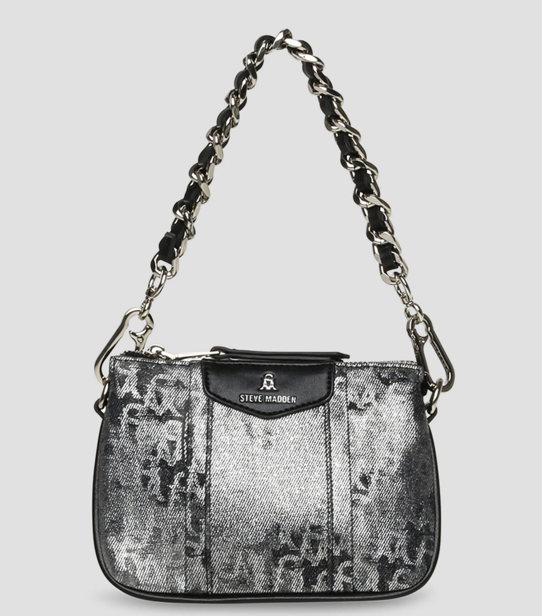 STEVE MADDEN BOLSO SHOULDER CON MONOGRAM BRAMIED MUJER