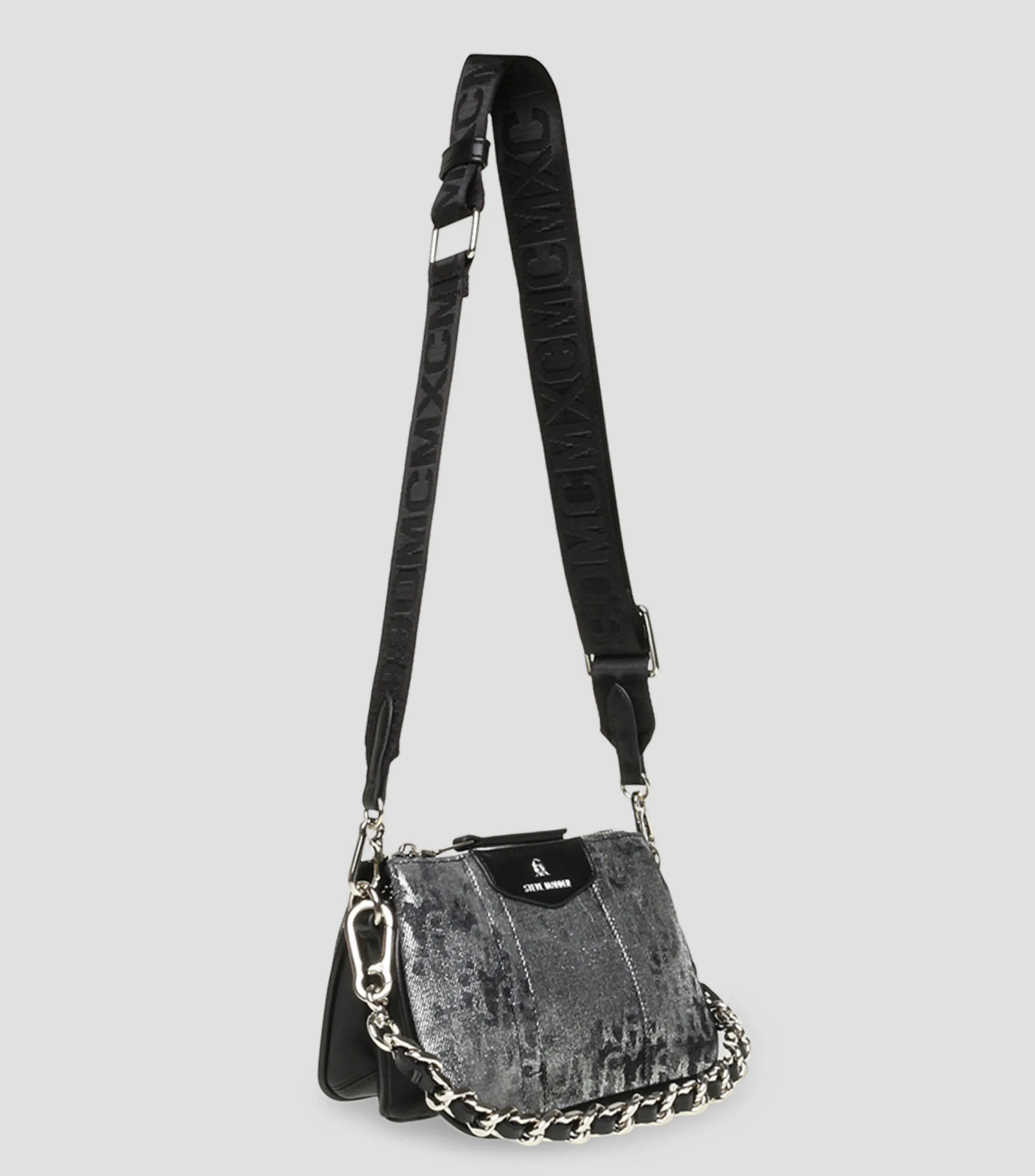 STEVE MADDEN BOLSO SHOULDER CON MONOGRAM BRAMIED MUJER