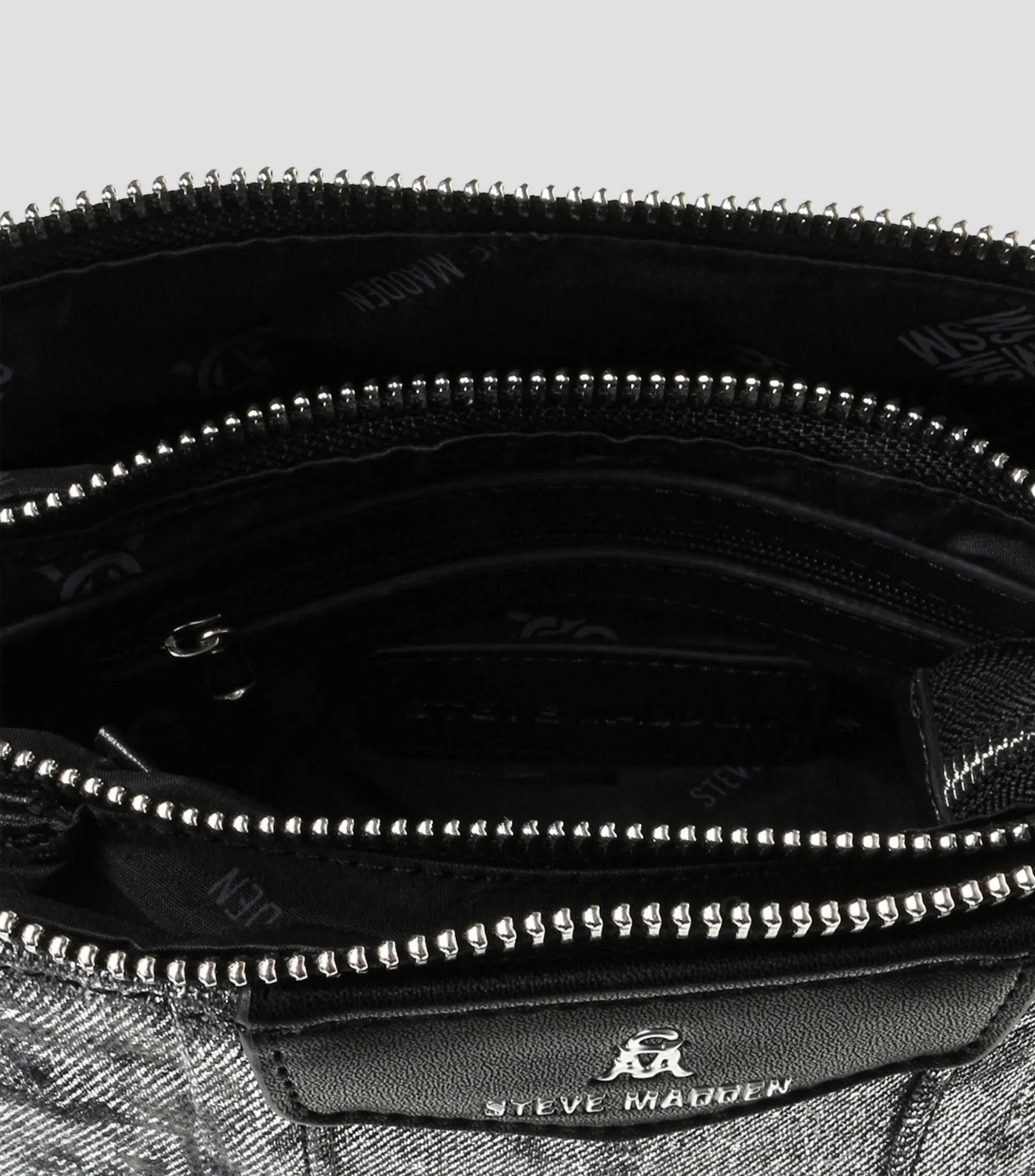STEVE MADDEN BOLSO SHOULDER CON MONOGRAM BRAMIED MUJER