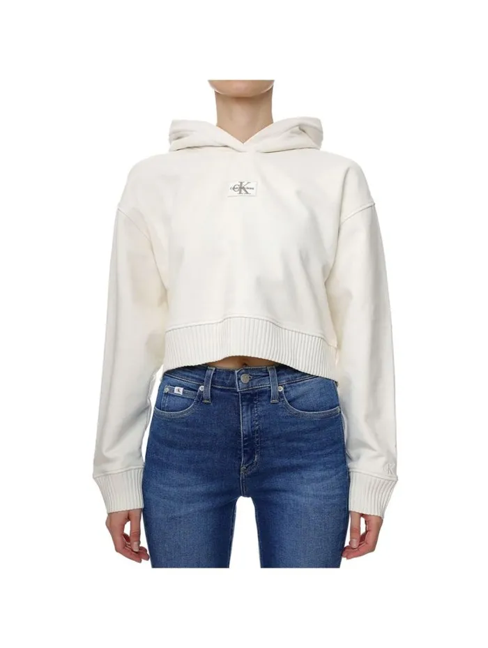 SUDADERA CK JEANS CAPUCHA J20J220438 YBI